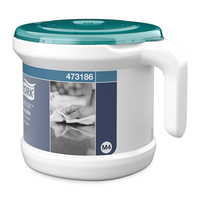 Tork 473186 distributeur de serviettes en papier Distributeur de papier-toilettes en rouleau Turquoise, Blanc