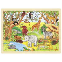 Goki 57892 Puzzle Puzzlespiel Flora & Fauna