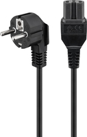 Goobay Angled Connection Cable with hot-condition coupler, 2 m, Black