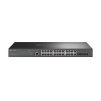 TP-Link Omada SG3428XMP Netzwerk-Switch Managed L2+ Gigabit Ethernet (10/100/1000) Power over Ethernet (PoE) 1U Schwarz