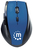 Manhattan Curve Wireless Mouse (Clearance Pricing), Blue/Black, Adjustable DPI (800, 1200 or 1600dpi), 2.4Ghz (up to 10m), USB, Optical, Five Button with Scroll Wheel, USB micro...