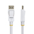 StarTech.com 6ft (1.8m) White VESA Certified DisplayPort 1.2 Cable, 4K 60Hz, 21.6Gbps, Latching DP Connectors, DP 1.2 DisplayPort Cable, DP Monitor Cord, M/M