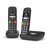 Gigaset E290A Duo Analóg/vezeték nélküli telefon Fekete Hívóazonosító