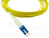 BlueOptics 040402G512000005M Glasvezel kabel 5 m 2x LC 2x FC LC/APC G.657.A1 Geel