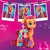 My Little Pony Una Nuova Genarazione, Sunny Capelli Arcobaleno, pony arancione da 15 cm con treccia arcobaleno e 17 accessori