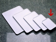 Serviertablett BASIC weiß, Maße: 200 x 150 x 12 mm, stapelbar, aus SAN