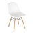2 Stück Bolero Spindelbeiniger Polypropylen Stuhl weiß (2er-Pack). Nur für den