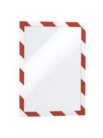 Durable DURAFRAME� Security Self-Adhesive Frame - A4 - Red/White - Pack of 2