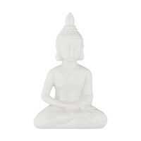 Buddha-Figur in Weiß - (H)17 cm 10043082_0