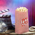 Relaxdays Popcorntüten 144er Set, Papier, Zubehör Kino, Filmabend, Kindergeburtstag, Retro Tüten für Popcorn, rot-weiß