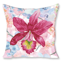 Diamond Painting Kit: Pillow: Sparkle Garden: Pink
