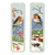 Counted Cross Stitch Kit: Bookmark: Robins: Set of 2