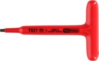 KS Tools 117.2421 T-Griff-Torx-Stiftschlüssel mit Schutzisolierung, T50, 200 mm