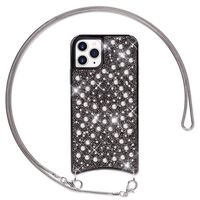 NALIA Glitter Cover with Chain compatible with iPhone 11 Pro Case, Diamond Mobile Back Protector & Necklace, Sparkly Silicone Bumper Slim Shockproof Protective Skin Twinkle TPU ...