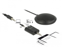 Kondensator Tisch Mikrofon Omnidirektional für Konferenz mit 3,5 mm Klinkenstecker 3 Pin, Delock® [6