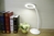 Maximex LED-Schreibtischleuchte 8-fach Lupe Weiß, mit 24 LEDs