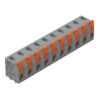 Leiterplattenklemme, 10-polig, RM 7.5 mm, 1,5 mm², 17.5 A, Push-in Käfigklemme,