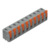 Leiterplattenklemme, 10-polig, RM 7.5 mm, 1,5 mm², 17.5 A, Push-in Käfigklemme,