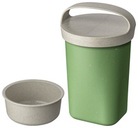 Mehrwegbehälter Snackpot Buddy; 700ml, 10.4x17.5 cm (ØxH); grün; rund; 6 Stk/Pck