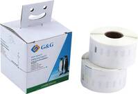 G&G Etikett tekercs 89 x 36 mm Papír Fehér 520 db Véglegesen tapadó 14983 Csomagküldő etikett