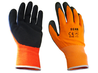 Hi-Vis Orange Foam Latex Coated Gloves - XXL (Size 11)
