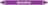 Rohrmarkierer ohne Gefahrenpiktogramm - Waschfiltrat, Violett, 3.7 x 35.5 cm