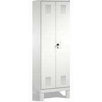 EVOLO storage cupboard, doors close in the middle, with feet