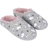 ZAPATILLAS DE CASA ABIERTA SNOOPY LIGHT GRAY