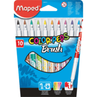 Pinselfilzstift Color'Peps Brush farbig sortiert VE=10 Stück Blister