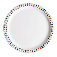 Carlisle Spanish Tile Dinner Plates - Melamine 230(�)mm/ 9" Pack Quantity - 48