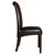 Bolero Curved Back Leather Chairs in Dark Brown with Birch Frame 510mm Pack of 2