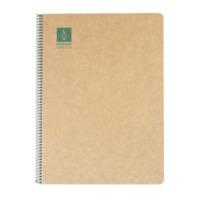 CUADERNO ESPIRAL DIN-A4 RECICLADO FSC 50 HOJAS 80G. LISO. GREEN ESCOLOFI 130200804