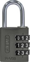 Zahlen-Hangschloss 144/30 titanium Lock-Tag