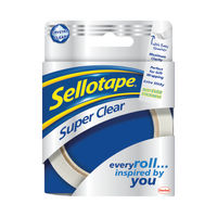 SELLOTPE 24MMX50M SUPER CLR TPE PK6