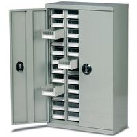 Premium steel cupboard with 48 tough ABS drawers