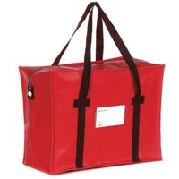 Heavy duty tamper evident holdalls - 508 x 356 x 152mm, Red