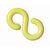 Plastic chain barrier system - S-hooks - Yellow