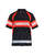 High Vis Polo Shirt 3338 schwarz/High Vis rot
