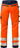 High Vis Handwerker Stretch-Hose Kl.2, 2707 PLU Warnschutz-orange/marine - Rückansicht