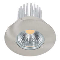 LED Einbaustrahler DOWNLIGHT A 5068 S IP44, Ø80mm, COB LED, 12W, 38°, 3000K, Nickel gebürstet