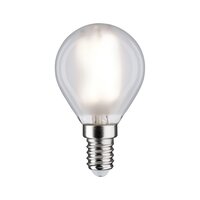 LED Filamentlampe Tropfenform, E14, 4,8W, 4000K, 470lm, matt