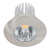 LED Einbaustrahler DOWNLIGHT A 5068 S IP44, Ø80mm, COB LED, 12W, 38°, 3000K, Nickel gebürstet