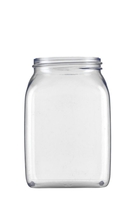 1000 ml Square wide-mouth containers series 310 PVC clear without cap no. 9073074