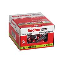 Fischer 555008 Taco universal nylon DUOPOWER 8x40 (Envase 100 uds)