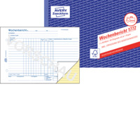 Wochenbericht, 210 x 148 mm, A5 quer, 2 x 40 Blatt/Buch