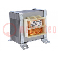 Transformer: mains; 40VA; 230VAC; 7.5V; 7.5V; 2.6A; 2.6A; screw type