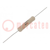Resistor: bobinado; cerámico; 420mΩ; 10W; ±5%; 50ppm/°C; audio