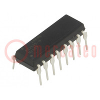 Optocoupler; THT; Ch: 4; OUT: transistor; Uisol: 5kV; Uce: 80V; DIP16