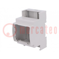 Enclosure: for DIN rail mounting; Y: 90.5mm; X: 53.5mm; Z: 62mm