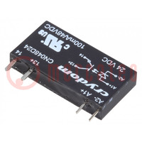 Relay: solid state; Ucntrl: 15÷30VDC; 100mA; 0÷48VDC; THT; SIP